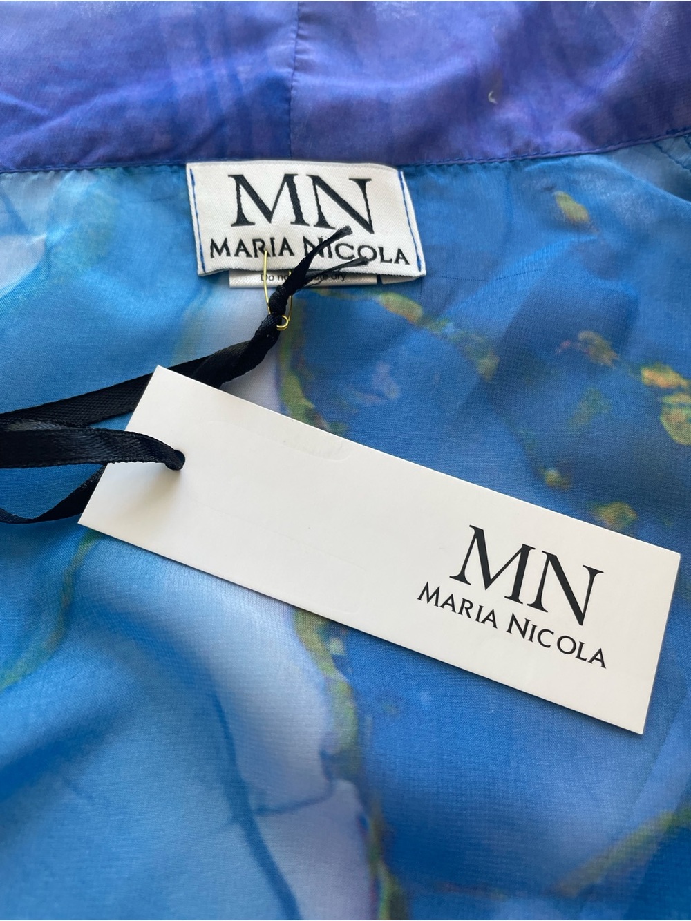 Vibrant Purple & Blue Marble Kimono Top - Picture 2 of 6